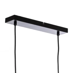 Lucande Mostrid lámpara colgante, negro, 2 luces