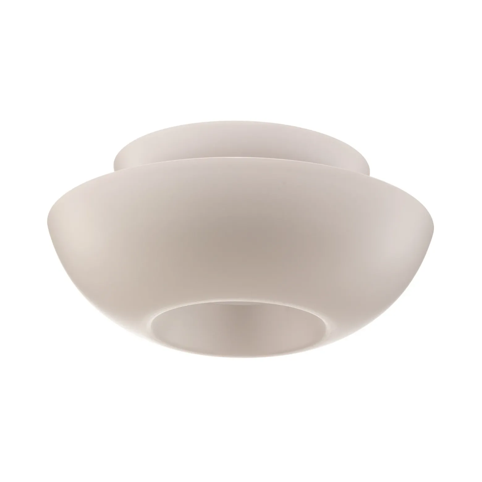 Lucande plafón Kellina, Ø 48 cm, blanco, metal