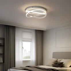 Lucande Plafón LED Aldric, blanco, aluminio, Ø 45 cm