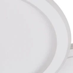 Lucande Plafón LED Diala, blanco, metal, 96 cm