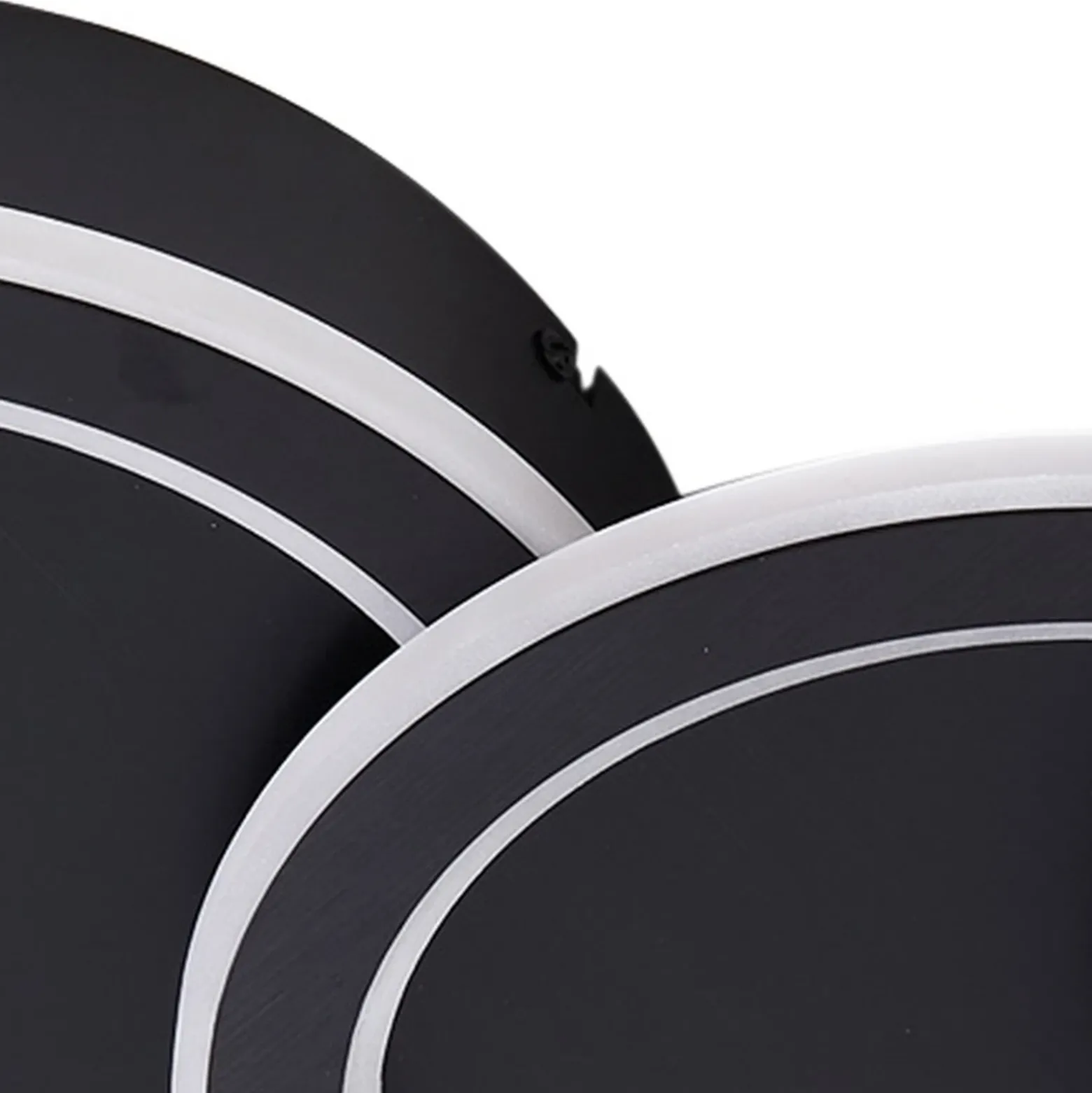 Lucande Plafón LED Diala, negro, metal, 96 cm