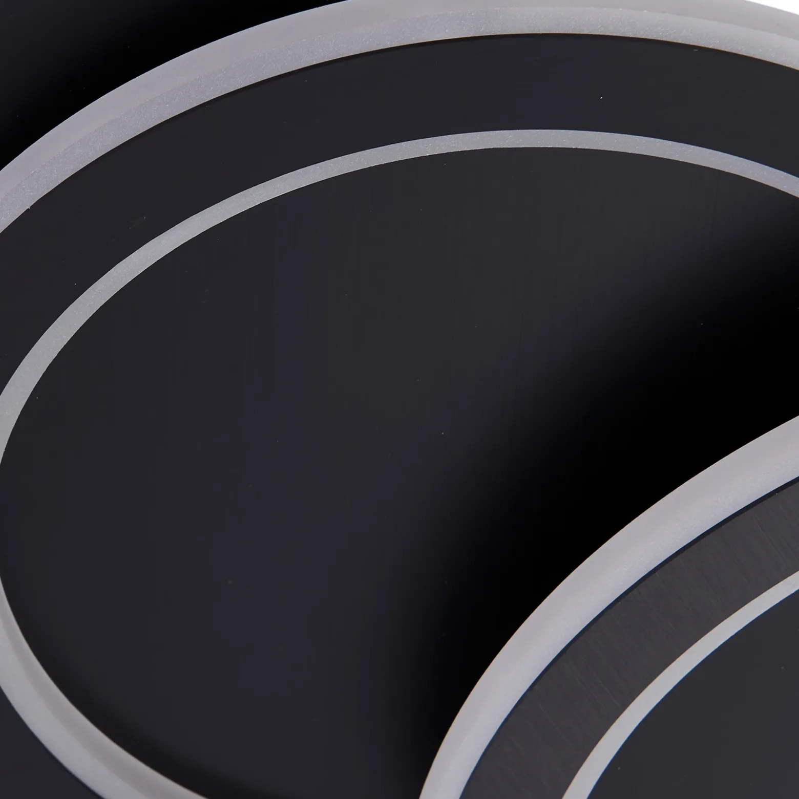 Lucande Plafón LED Diala, negro, metal, 96 cm