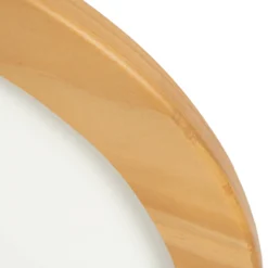 Lucande Plafón LED Joren, Ø 38 cm, madera, CCT, control remoto