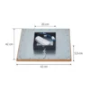 Lucande Plafón LED Joren, 42 cm, madera, CCT, control remoto
