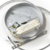 Lucande plafón LED Keely, color cromo, cristal, 45 cm