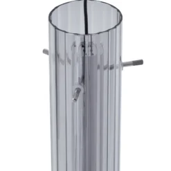 Lucande Plafón LED Korvitha, 5 luces, gris, cristal