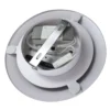 Lucande Plafón LED Orasa, cristal, blanco/claro, Ø 43 cm
