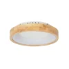 Lucande Plafón LED Samvel, Ø 40 cm, madera