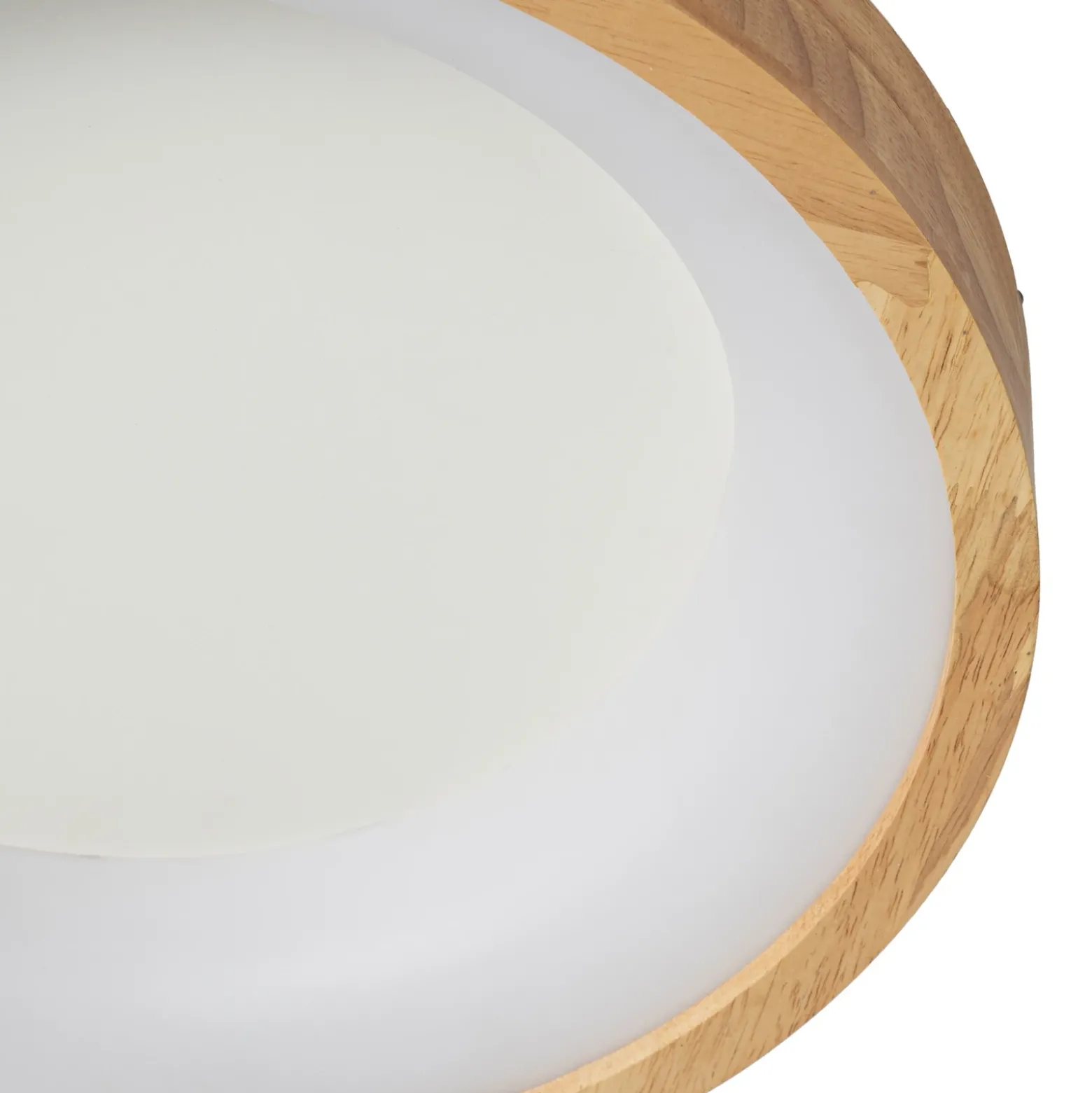 Lucande Plafón LED Samvel, Ø 40 cm, madera