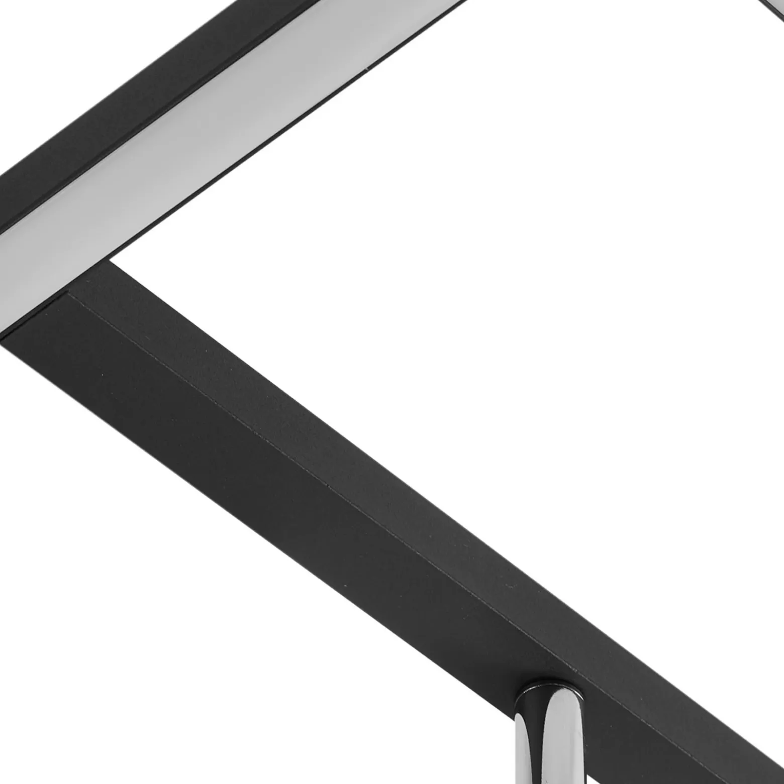 Lucande Plafón LED Yvor, 99,5 cm, negro, orientable