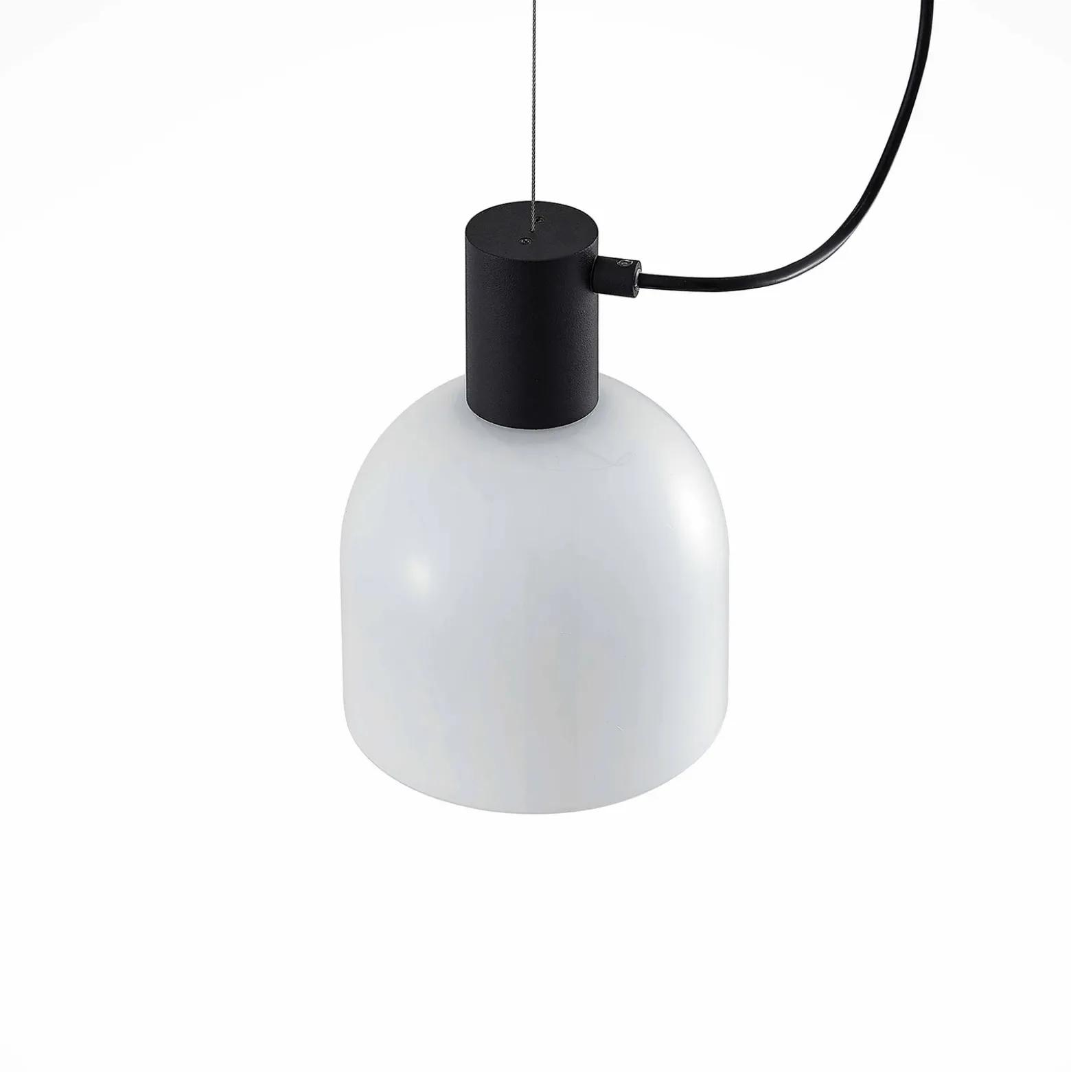 Lucande Serina lámpara colgante, 3 luces, blanco