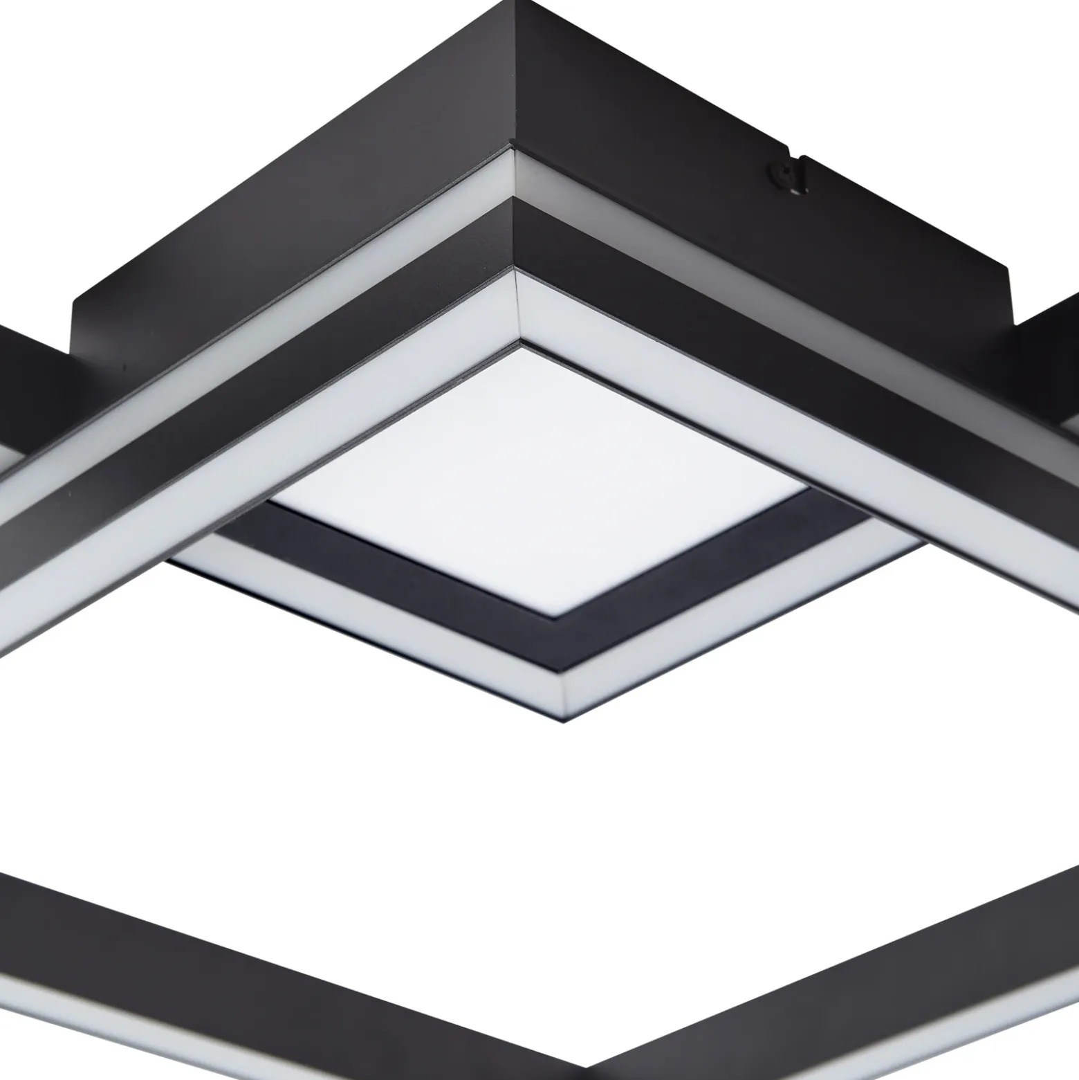 Lucande Smart LED lámpara de techo Tjado, 85cm, negro, RGB, CCT