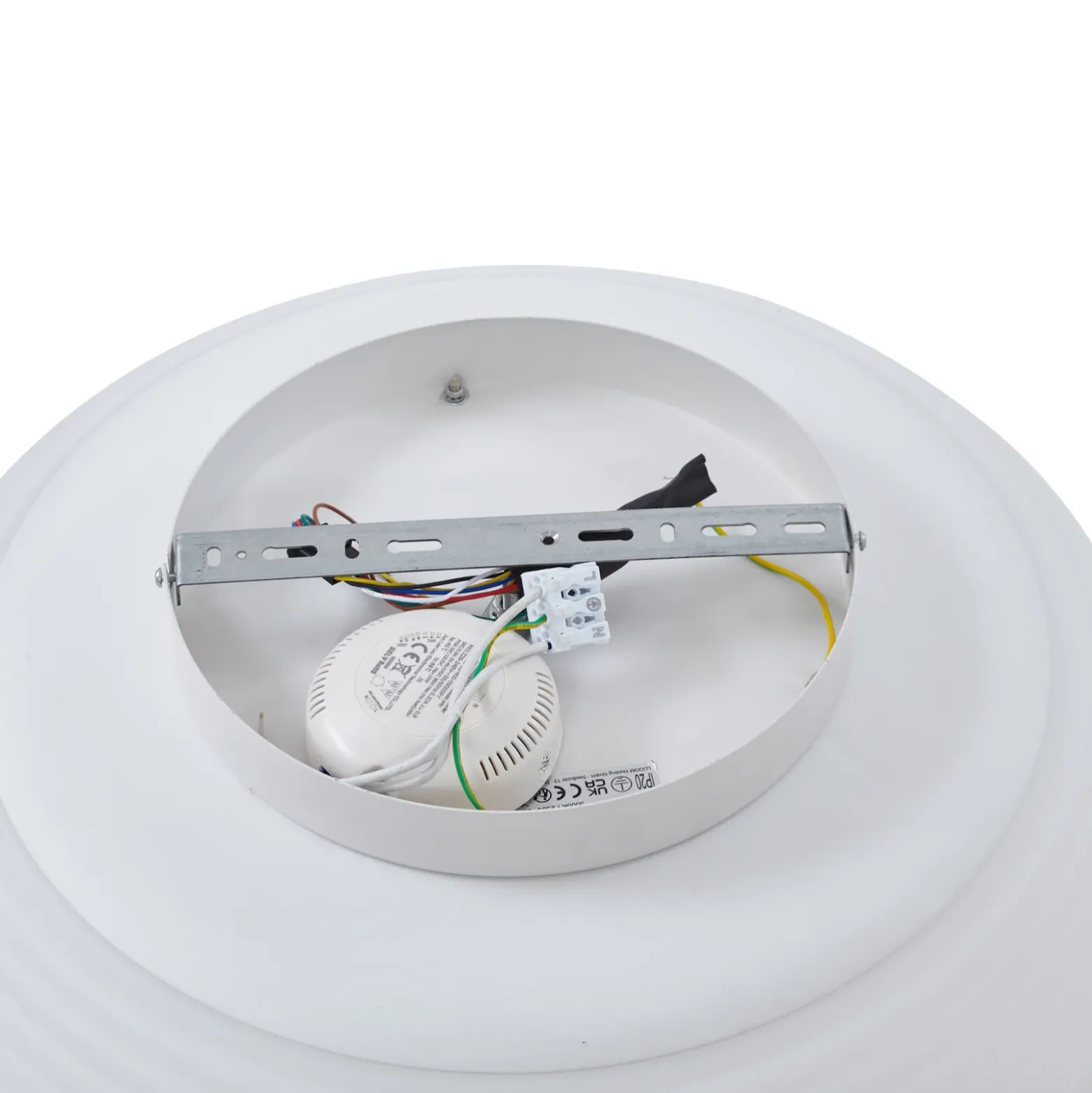 Lucande Smart LED plafón Bolti, blanco, RGBW, CCT, Tuya