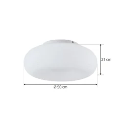 Lucande Smart LED plafón Bolti, blanco, RGBW, CCT, Tuya