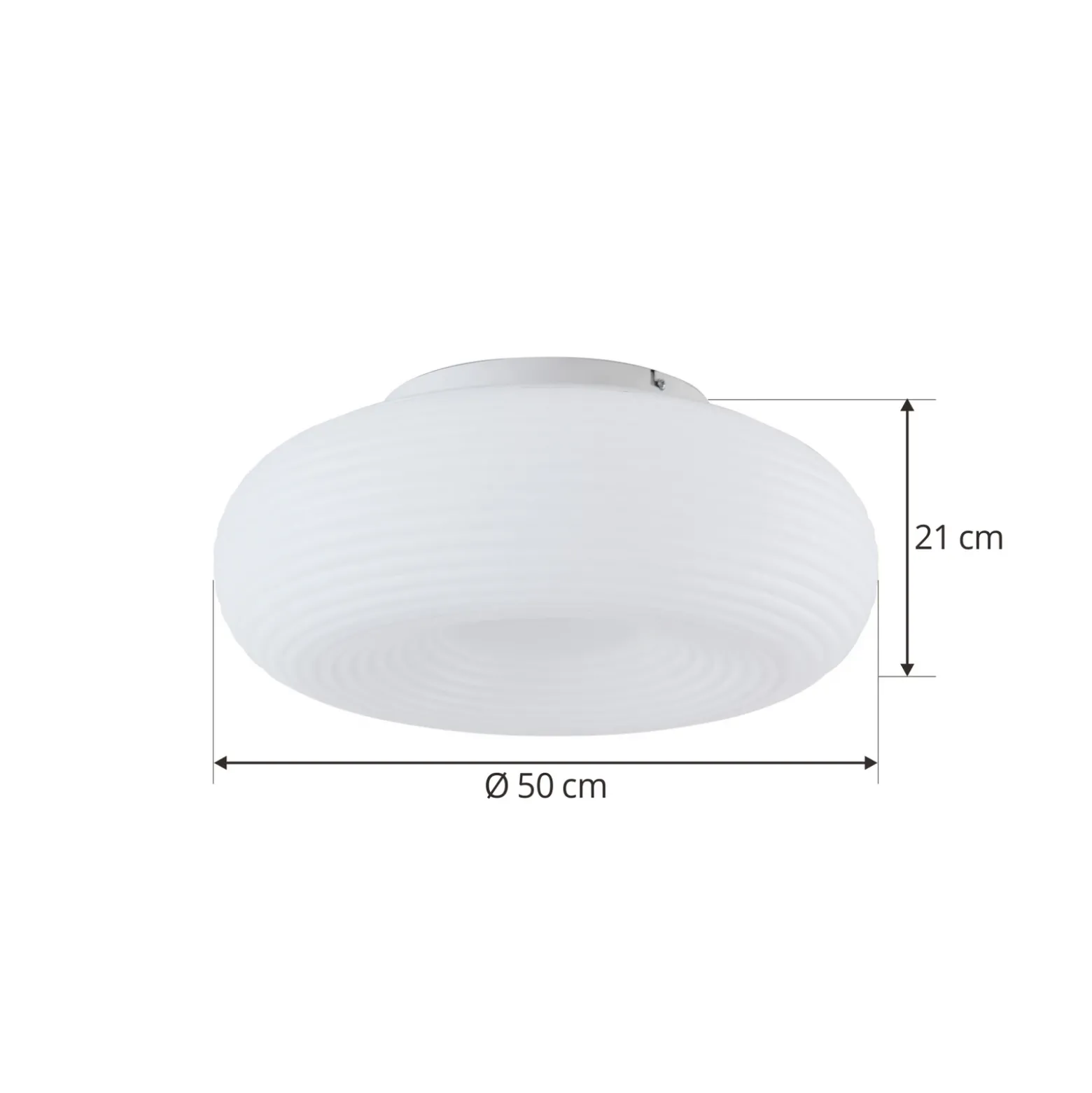 Lucande Smart LED plafón Bolti, blanco, RGBW, CCT, Tuya