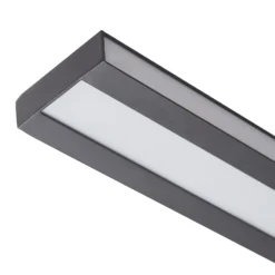 Lucande Smart LED plafón Leicy negro 8 cm RGB CCT