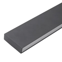 Lucande Smart LED plafón Leicy negro 8 cm RGB CCT