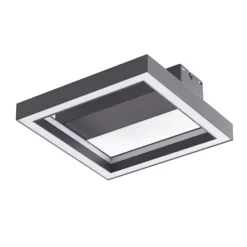 Lucande Smart LED plafón Tjado, 30 cm, negro, RGBW