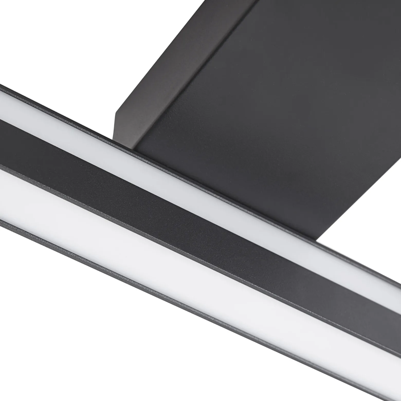 Lucande Smart LED plafón Tjado, 30 cm, negro, RGBW
