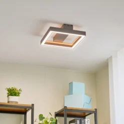 Lucande Smart LED plafón Tjado, 30 cm, blanco, RGBW