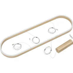 Lucande Smart lámpara colgante LED Melinay, dorada, CCT, Tuya
