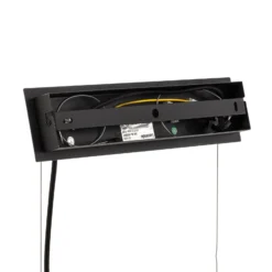 Lucande Sotiana lámpara colgante, 4 globos de cristal, negro