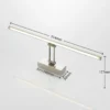 Lucande Thibaud lámpara LED cuadros níquel 51,4 cm