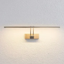Lucande Thibaud lámpara LED cuadros níquel 51,4 cm