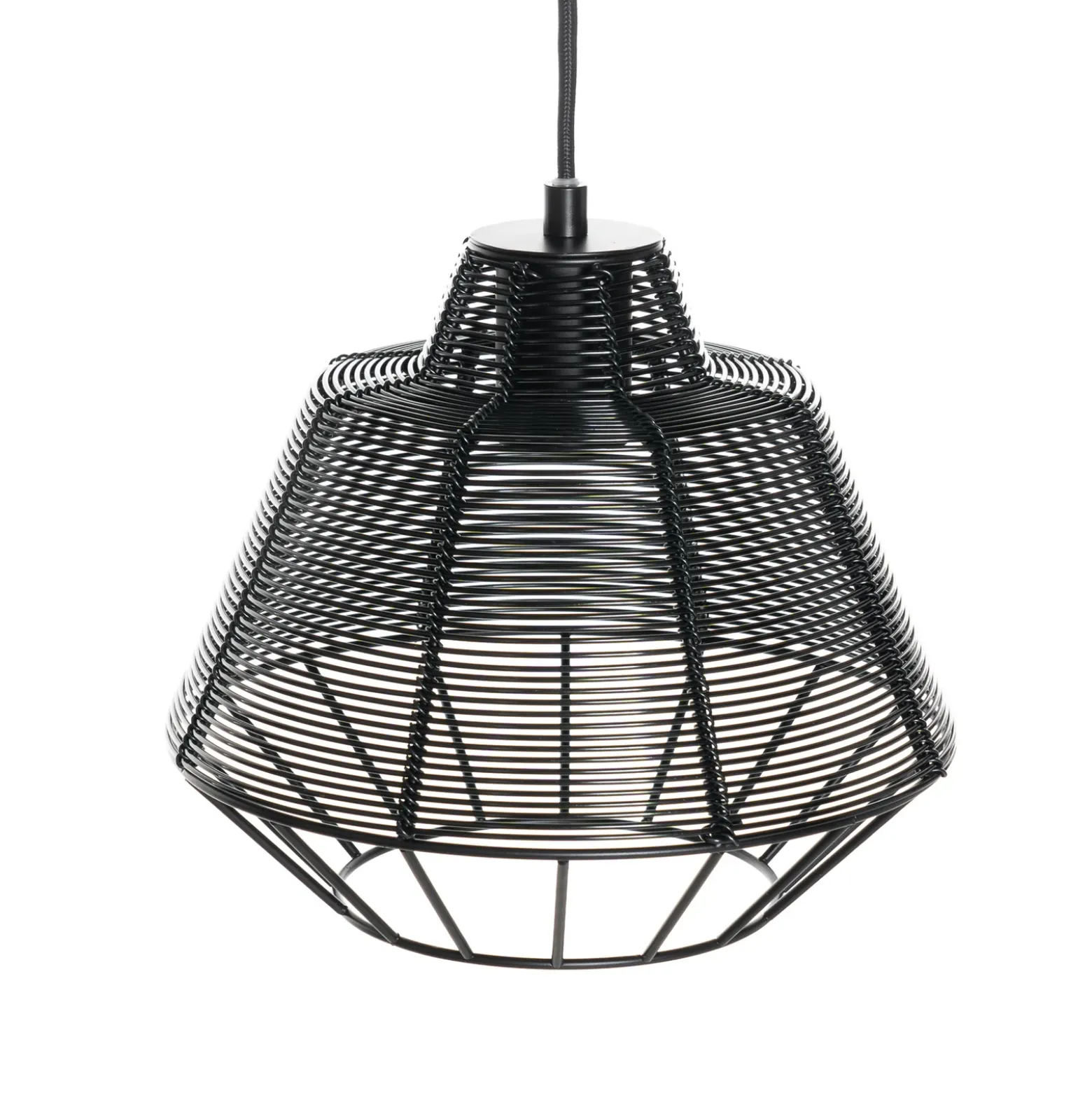 Lucande Tinko lámpara colgante, negro, 25 cm