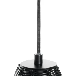 Lucande Tinko lámpara colgante, negro, 25 cm