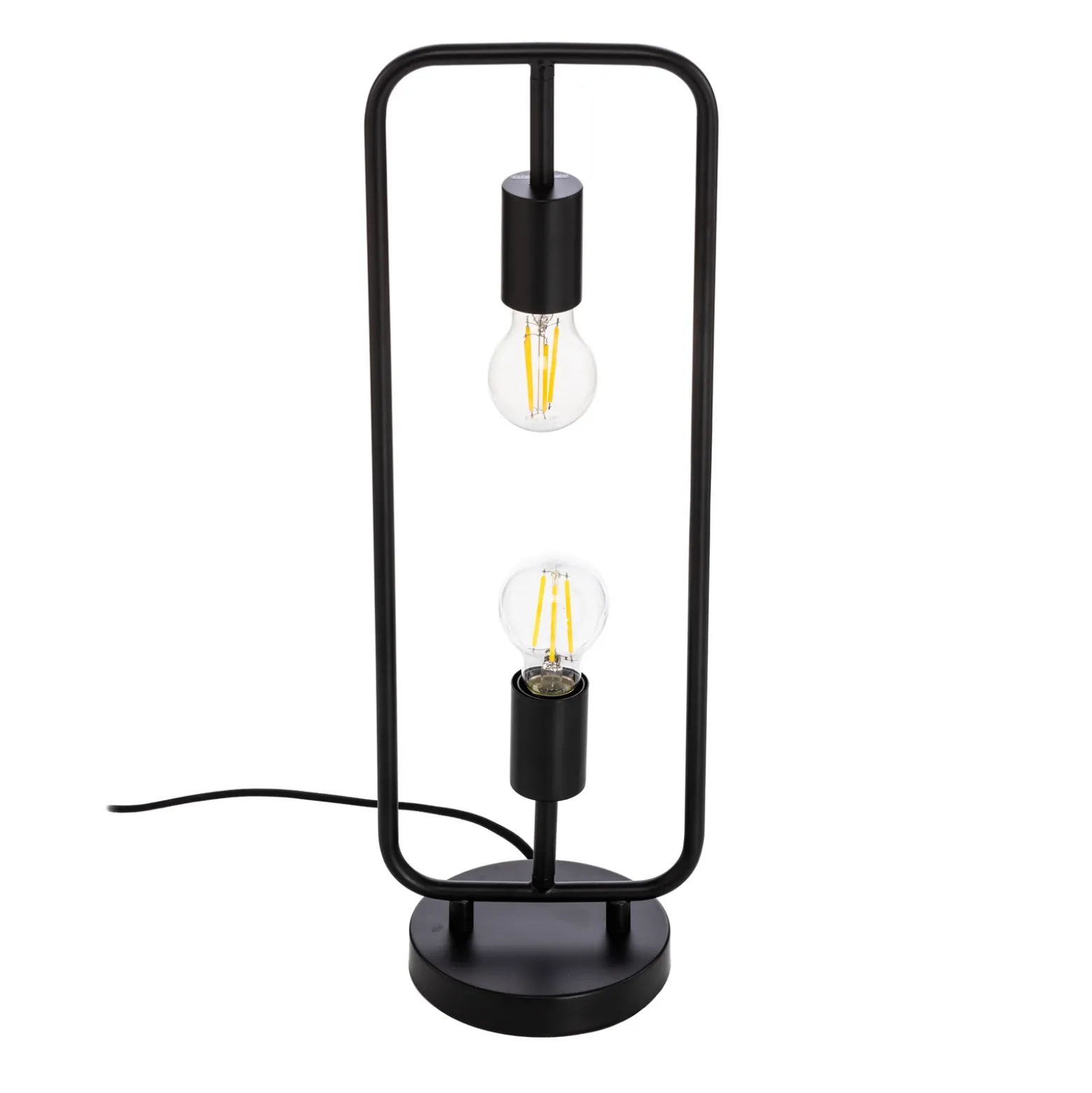 Lucande Tornike lámpara de mesa, 2 luces, hierro
