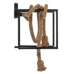 Lucande Vlados aplique de pared de diseño, jaula, 29 cm
