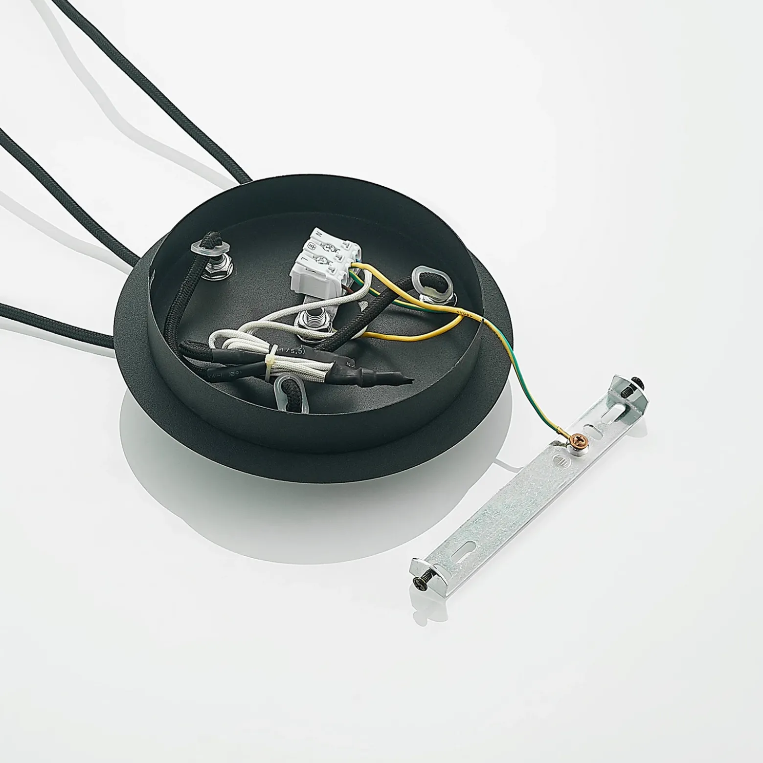 Lucande Zyli lámpara colgante, 3 luces, ámbar