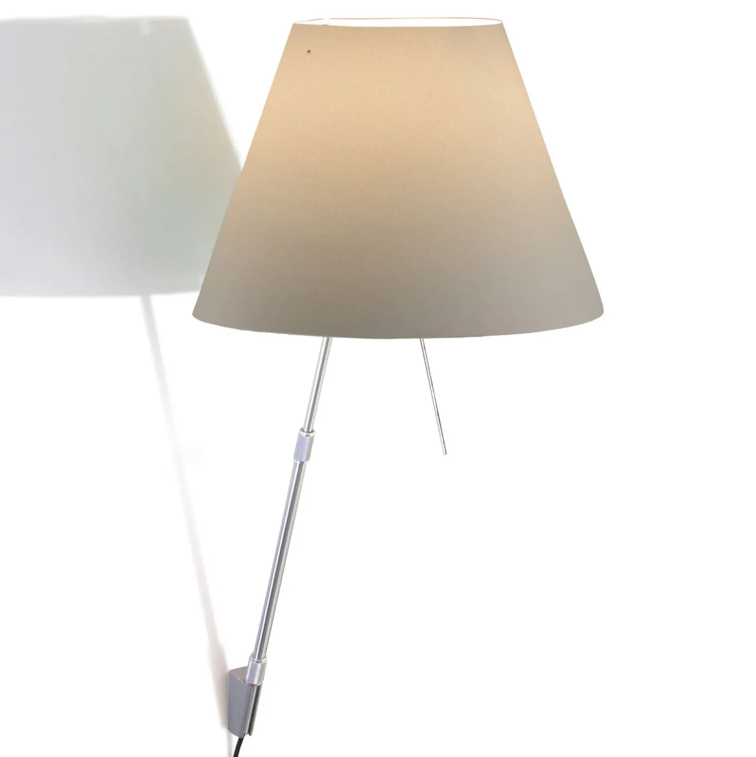 Luceplan Costanza aplique D13a, aluminio/blanco