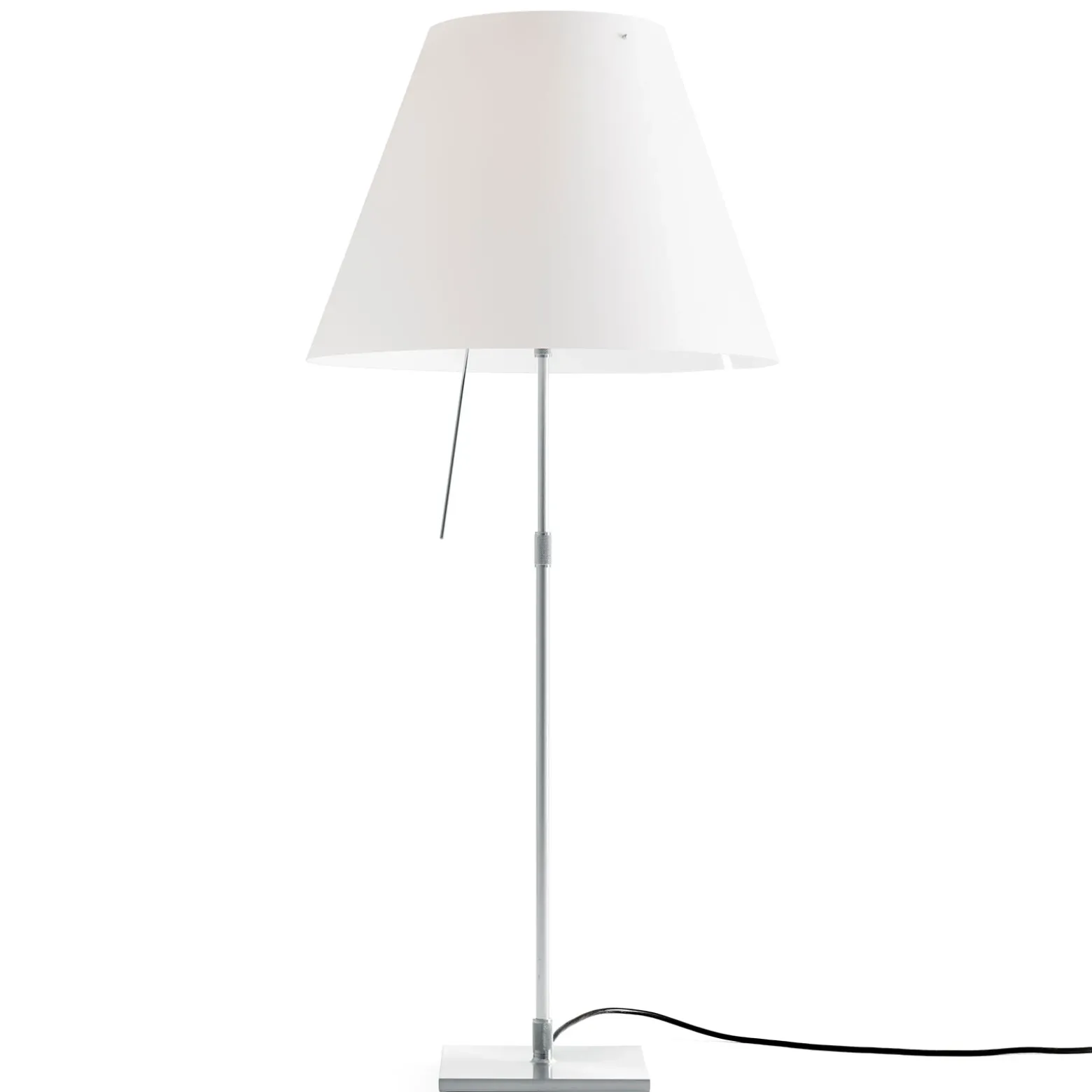 Luceplan Costanza de mesa aluminio blanco, difusor