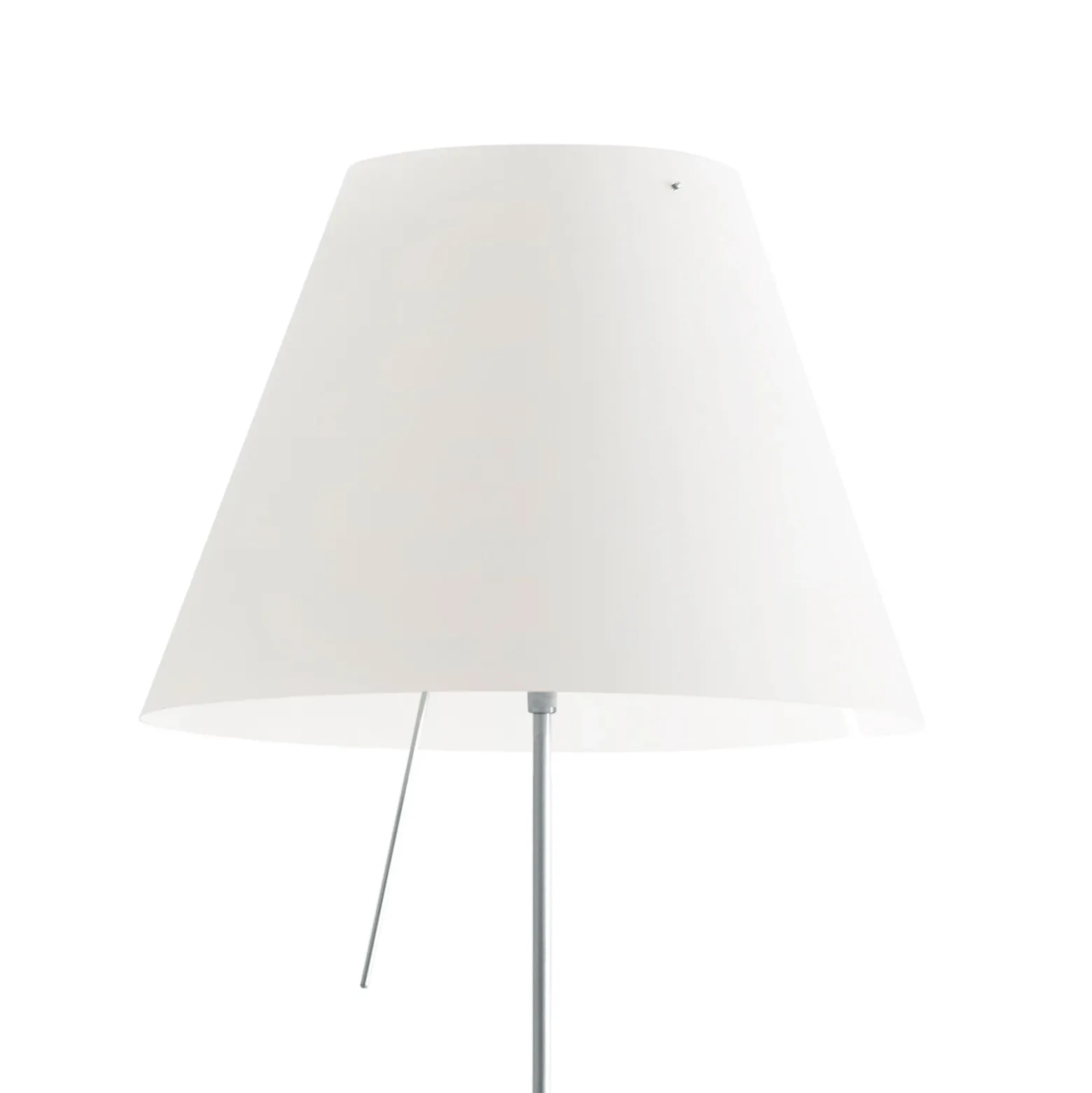 Luceplan Costanza lámpara de pie D13ti, aluminio/blanco