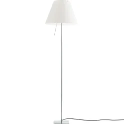 Luceplan Costanza lámpara de pie D13tif, aluminio/blanco