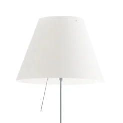 Luceplan Costanza lámpara de pie D13t, aluminio/blanco