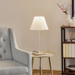 Luceplan Costanzina lámpara de mesa aluminio, blanco