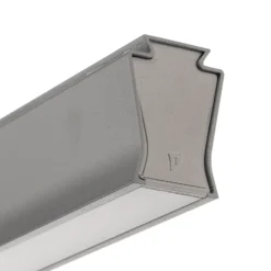 Luz de línea trifásica Ivela Boma 91,5 cm plata