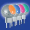 Luz nocturna LED con enchufe OSRAM LUNETTA SHINE, RGBW, blanca