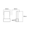 Luz nocturna LED con enchufe OSRAM LUNETTA SHINE, RGBW, blanca