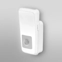 Luz nocturna LED con enchufe OSRAM LUNETTA TORCH blanca, batería recargable,