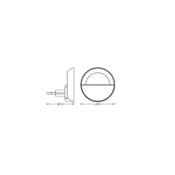 Luz nocturna LED para enchufe OSRAM LUNETTA SUNSET, blanca, atenuable