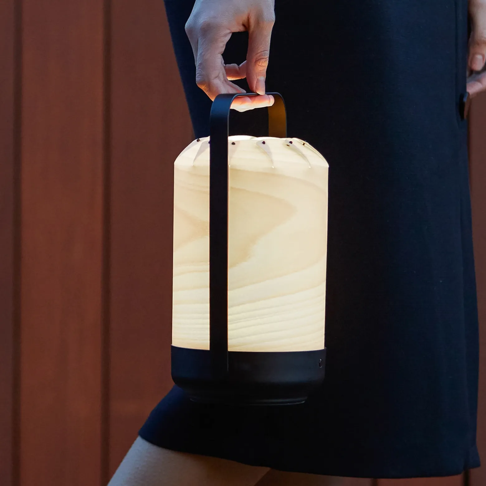 LZF Mini Chou lámpara de mesa LED batería, marfil
