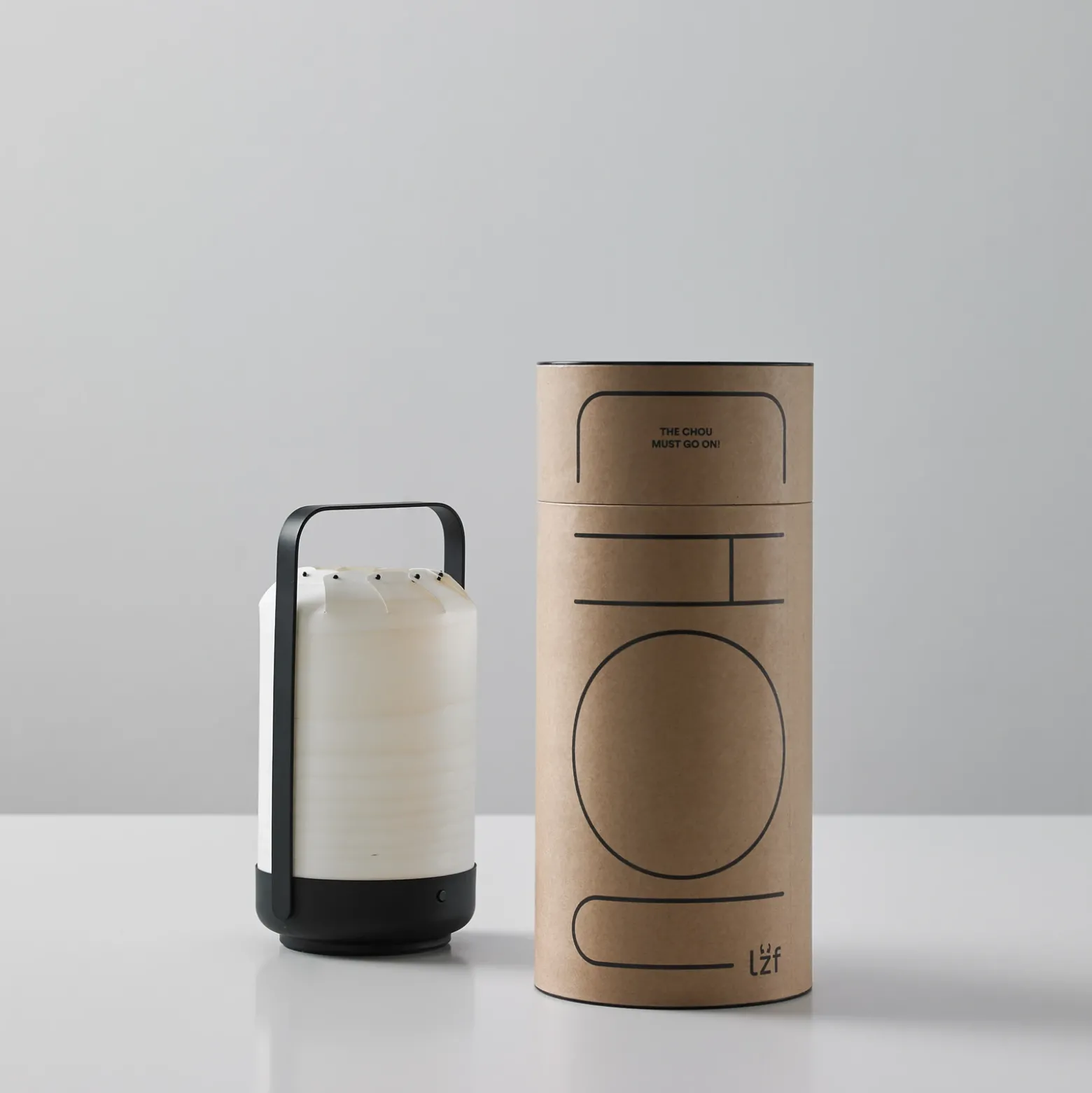 LZF Mini Chou lámpara de mesa LED batería, marfil