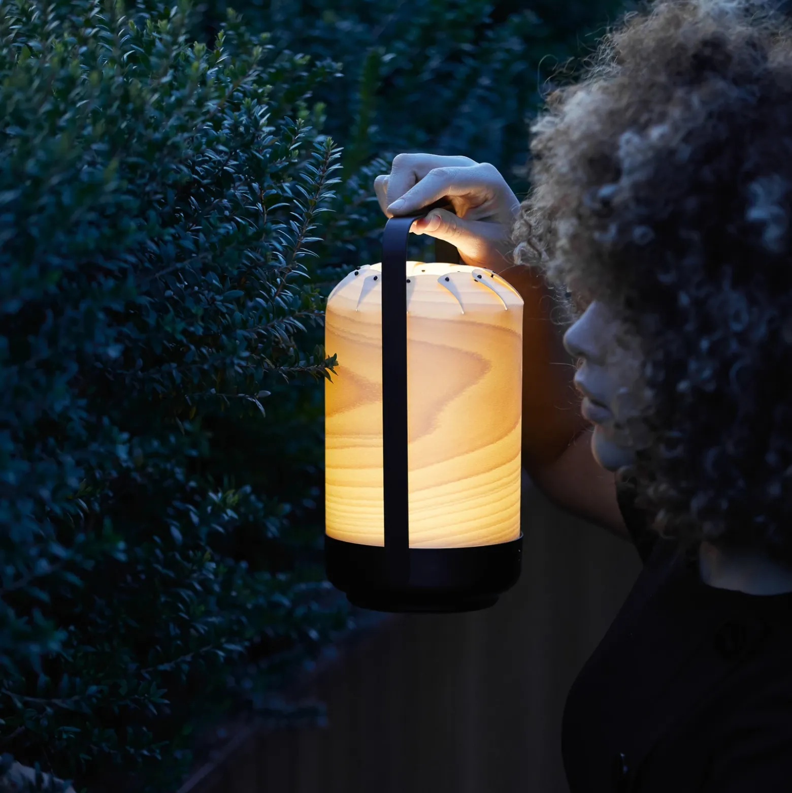 LZF Mini Chou lámpara de mesa LED batería, haya
