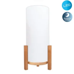 Madita lámpara de mesa LED, altura 48 cm, Natur/blanco