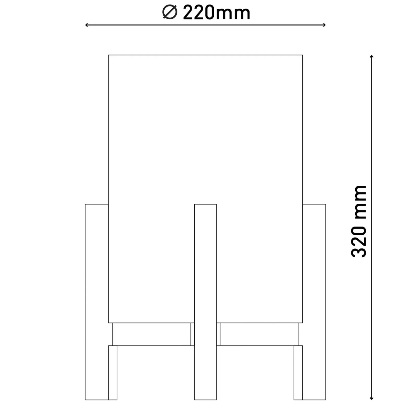 Madita lámpara de mesa LED, altura 32 cm, Natur/lino