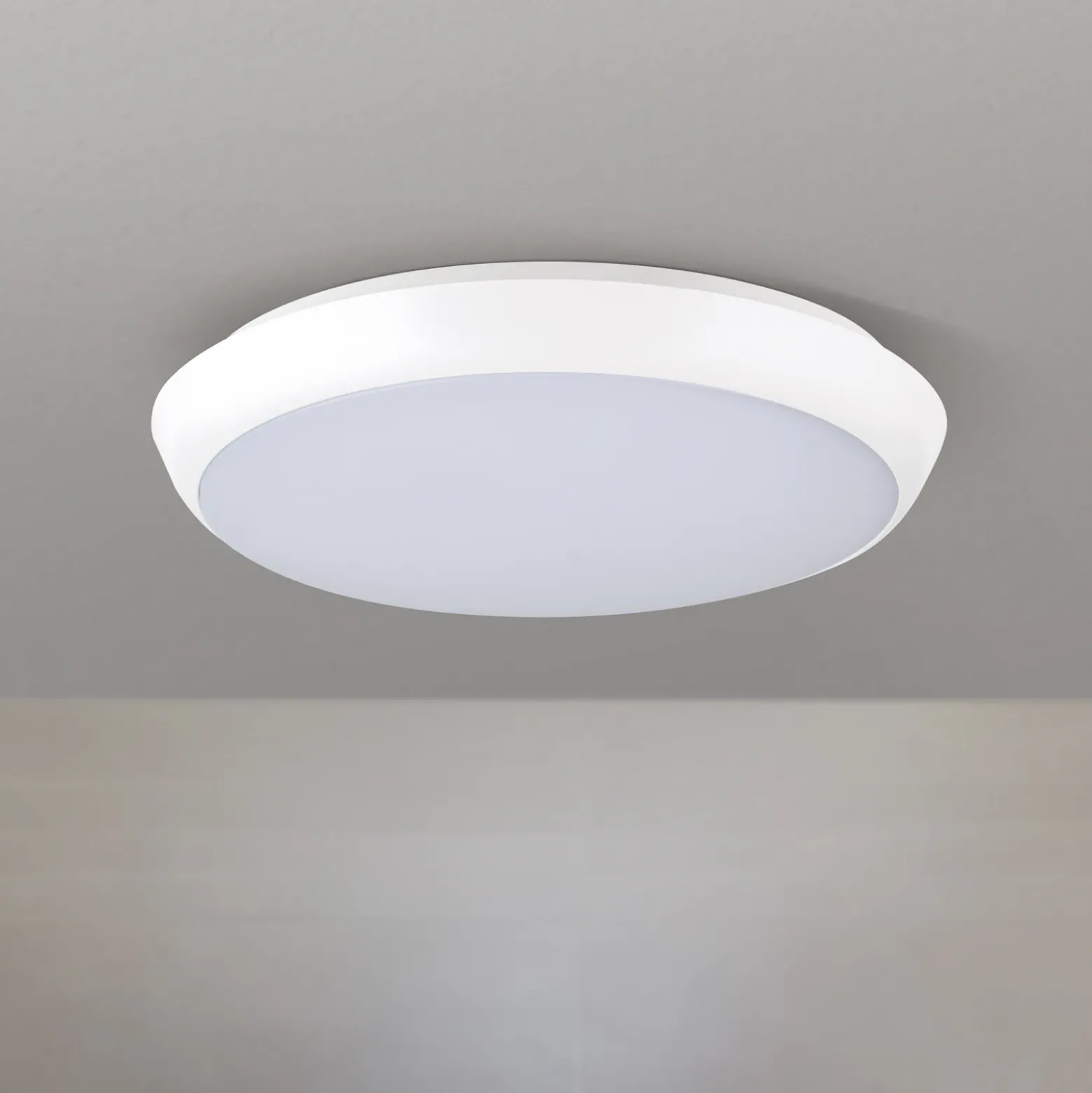 Maggy plafón LED, Ø 25 cm, blanco, CCT, IP65, anillos decorativos